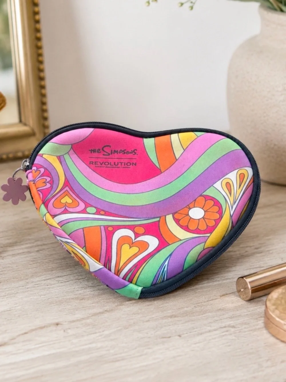 Vintage Y2K The Simpsons x Revolution Heart Makeup Case - Summer of Love